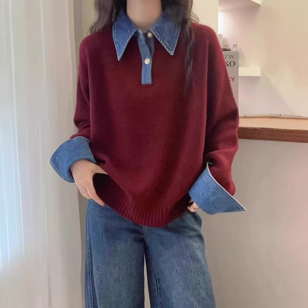 Harrow Knit Collar Sweater