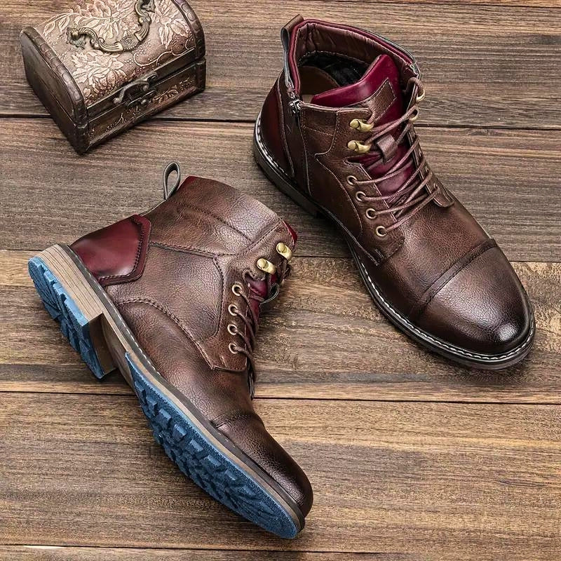 Bridgemont Rugged Leather Boots