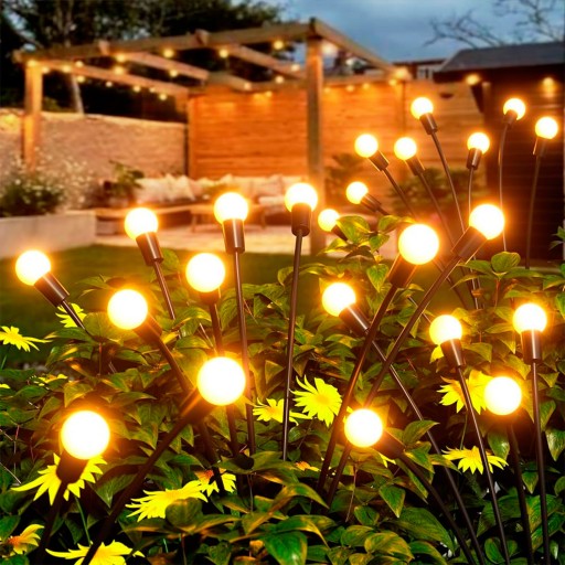 Firefly-Inspired Solar Garden Lights – Waterproof LED Pathway Set