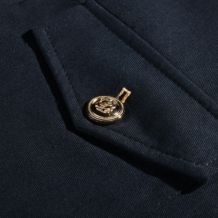 Dover Stand Collar Button Jacket