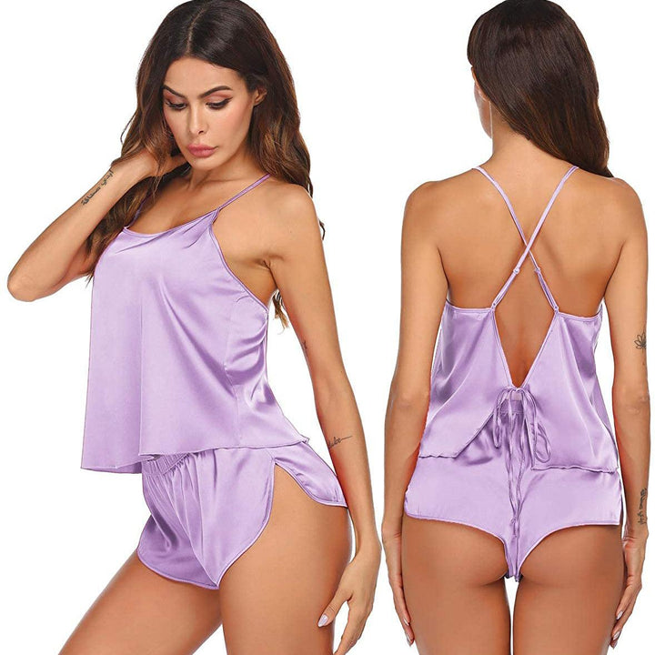The Luna Silk Camisole Short Set