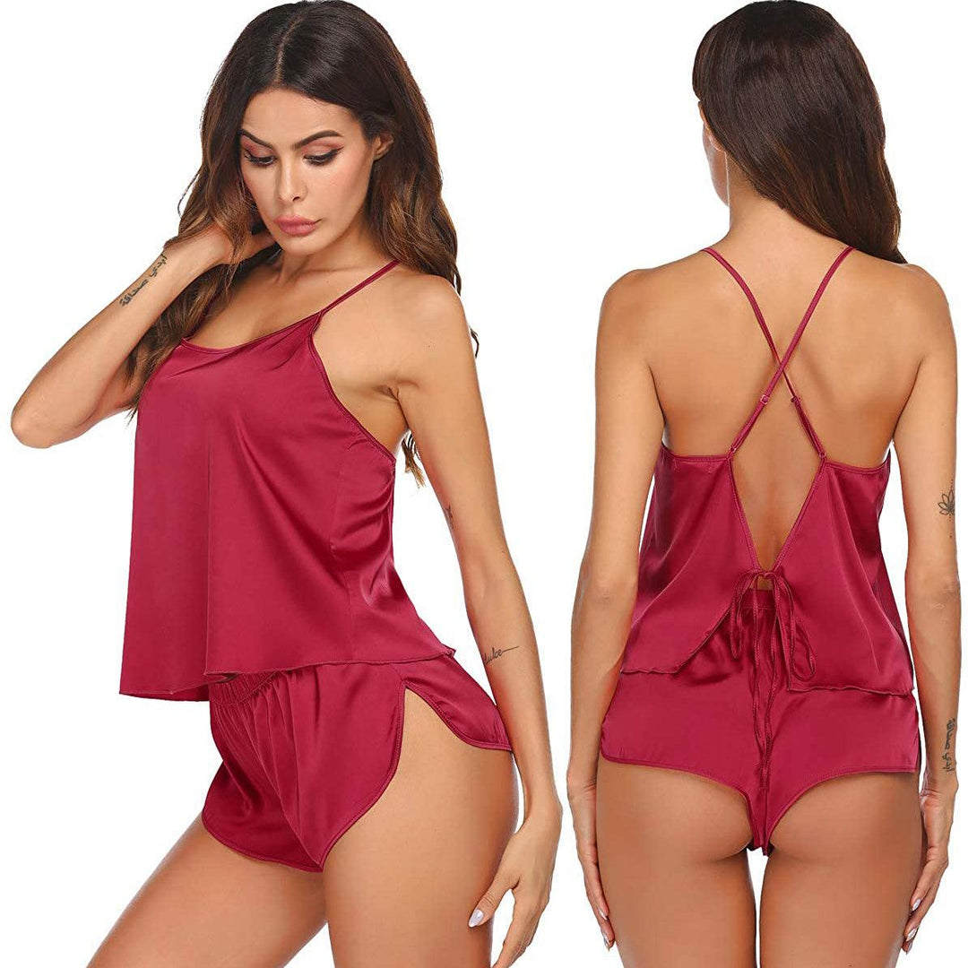The Luna Silk Camisole Short Set
