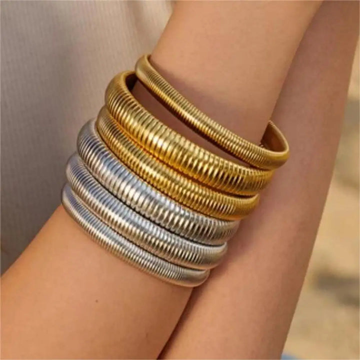 Luxe Coil Bracelet Set