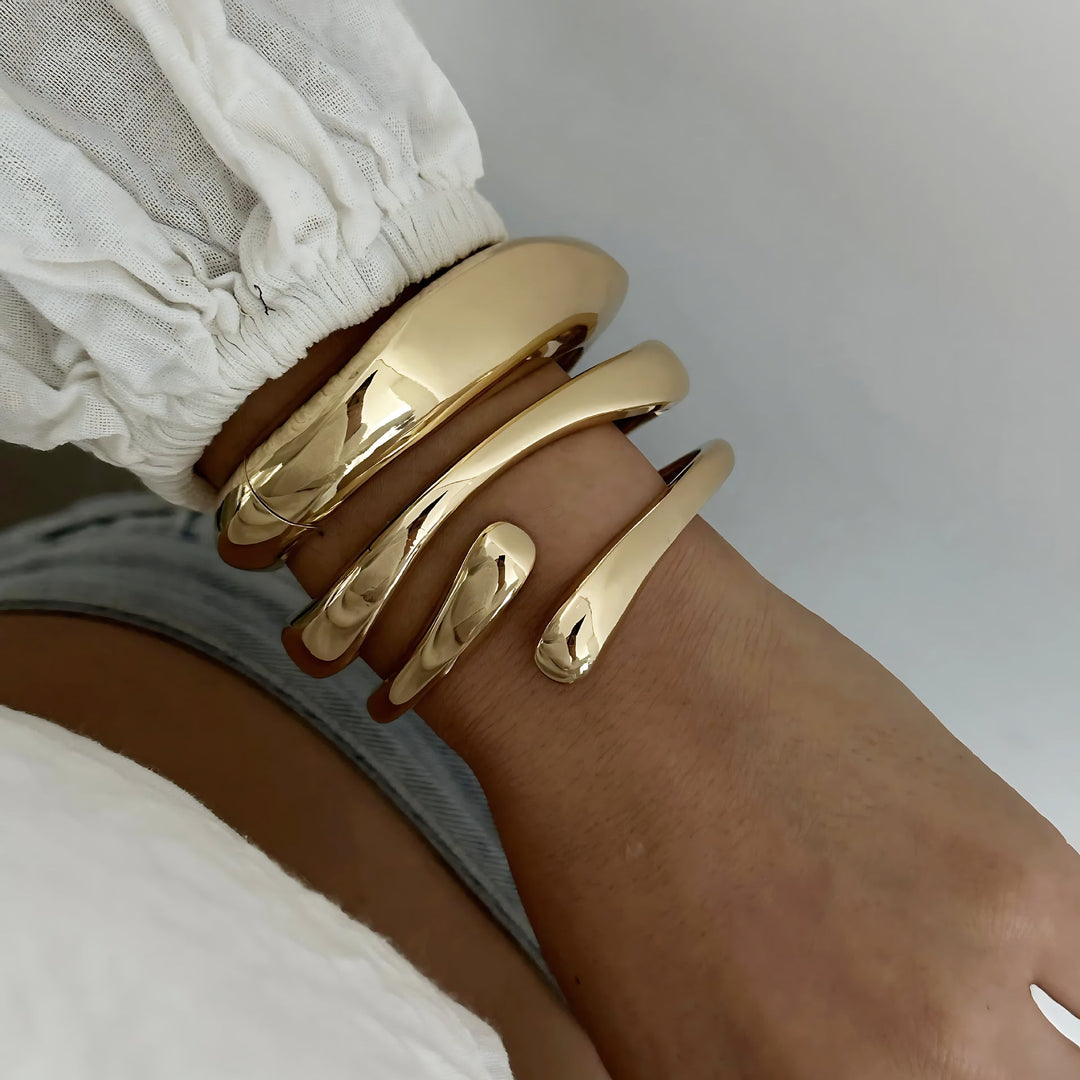 Waveform Cuff Bracelet Set
