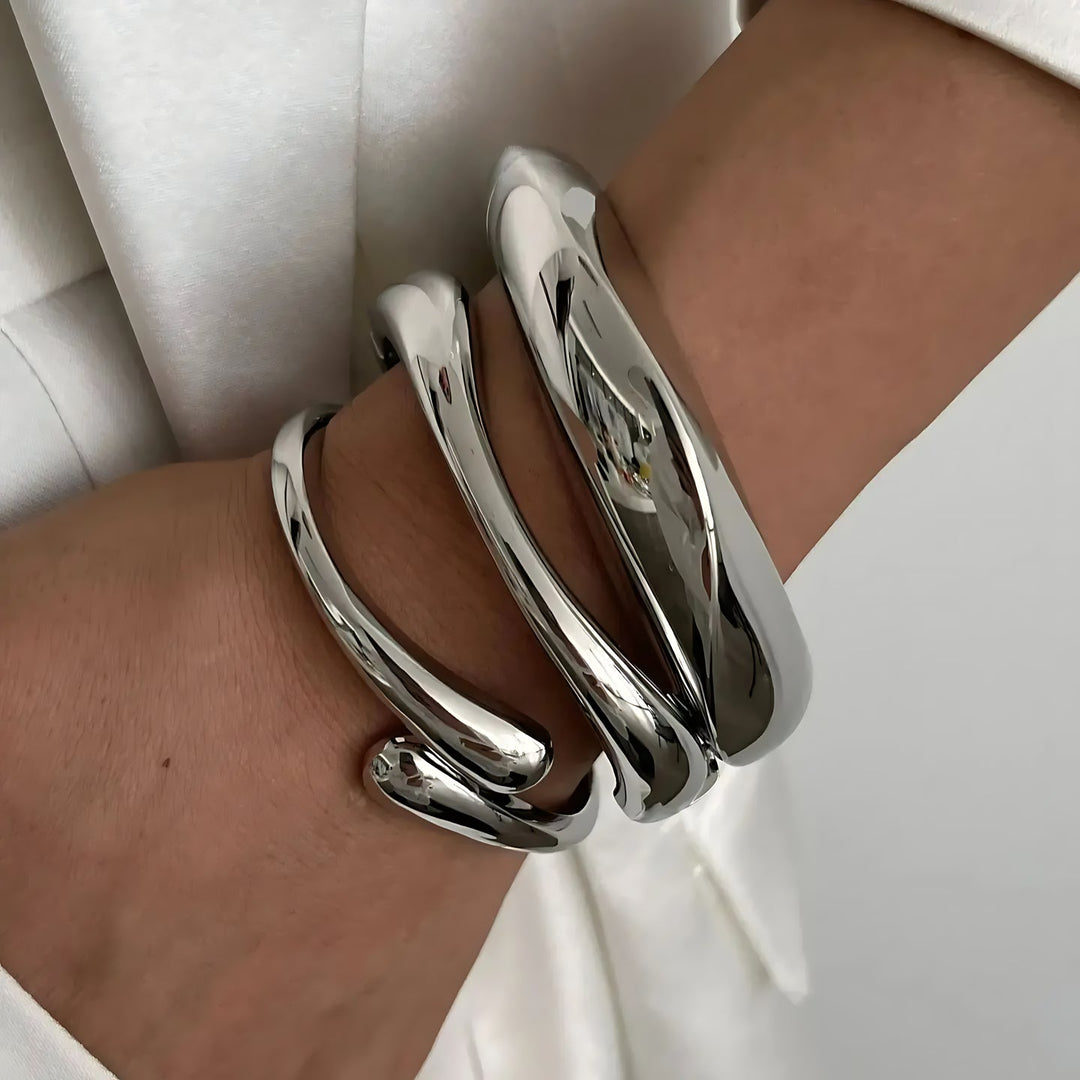 Waveform Cuff Bracelet Set