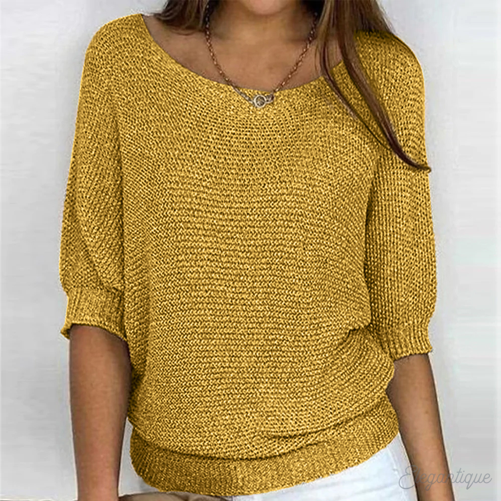 Mira Textured Knit Top