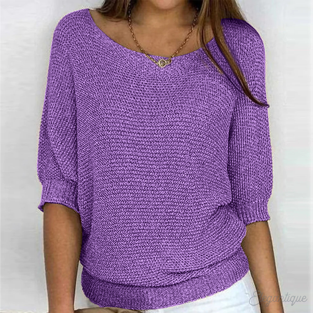 Mira Textured Knit Top