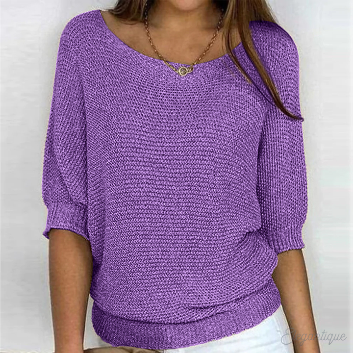 Mira Textured Knit Top
