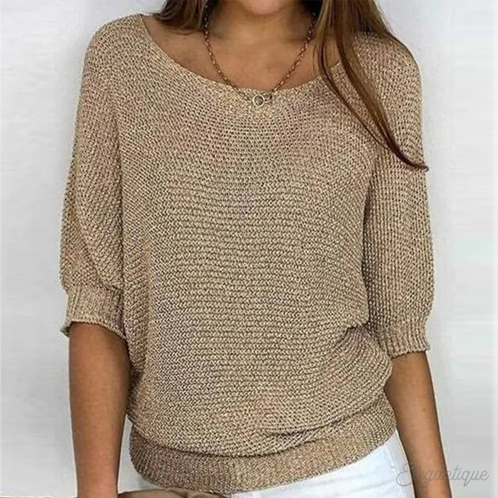 Mira Textured Knit Top
