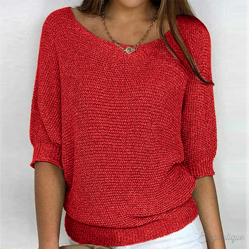Mira Textured Knit Top