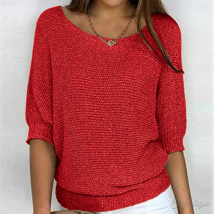 Mira Textured Knit Top