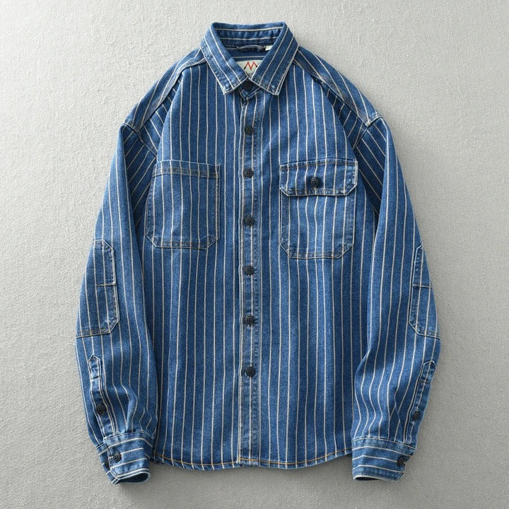 Retrovista™ - 1977 Vintage Button-Up Shirt - Edward Fraiser