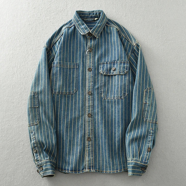 Retrovista™ - 1977 Vintage Button-Up Shirt - Edward Fraiser