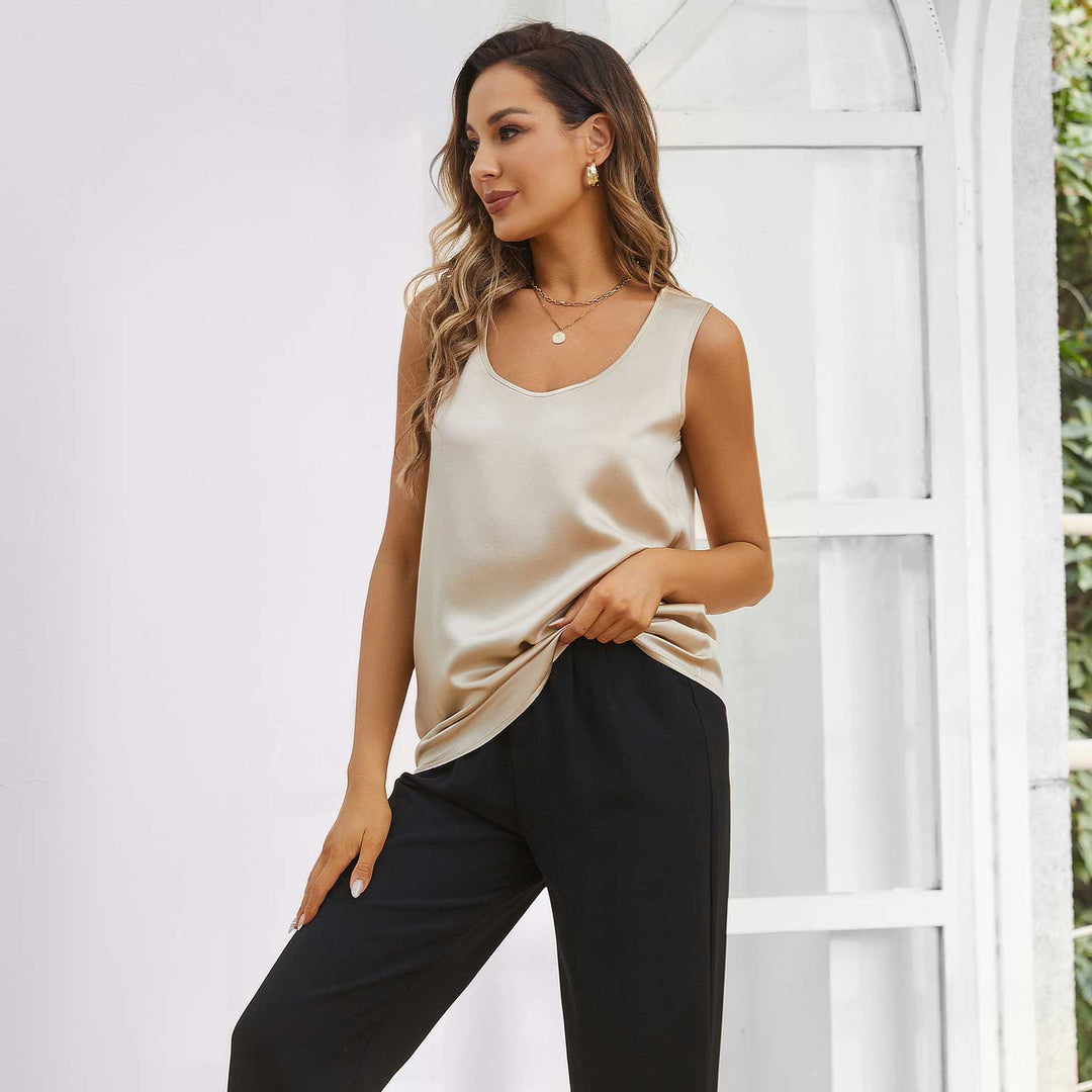 The Serene Silk Camisole Top